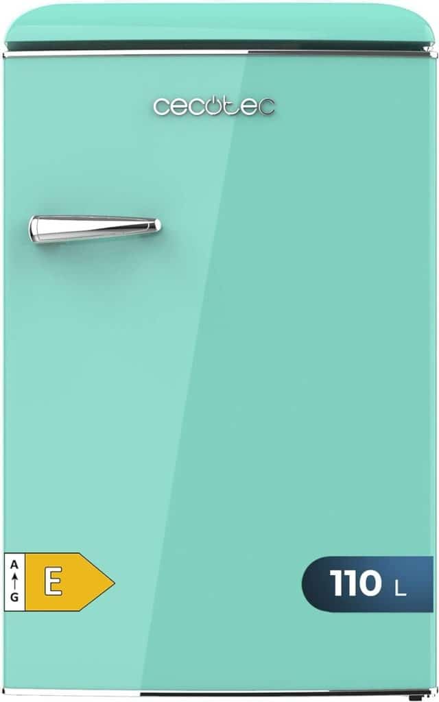 Test : mini frigo rétro Cecotec Bolero CoolMarket TT 110 L vert