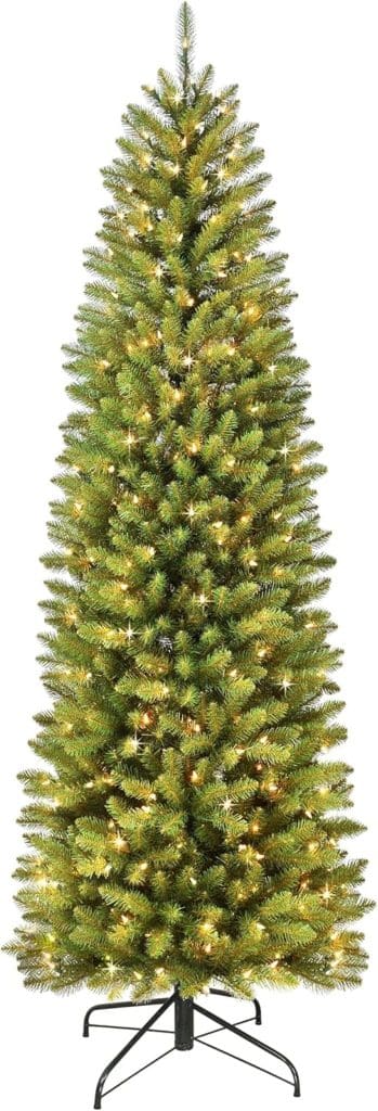 Test : sapin artificiel pré-éclairé Fraser Fir Pencil 2, 4 m de Puleo International