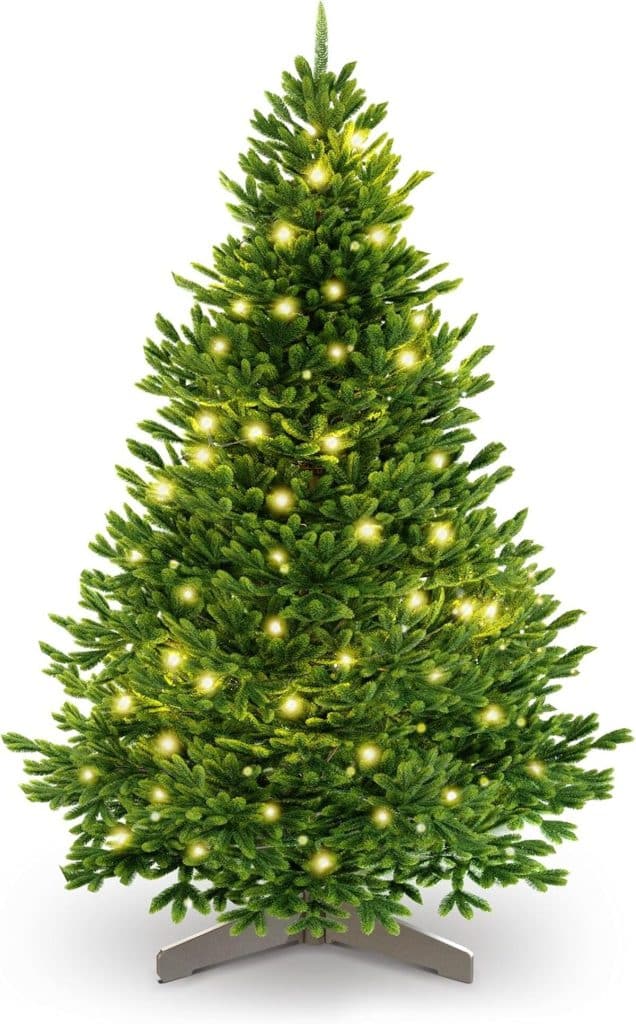 Test : sapin de Noël Artificiel Premium rhéaliste épicéa du Nord 180 cm avec éclairage