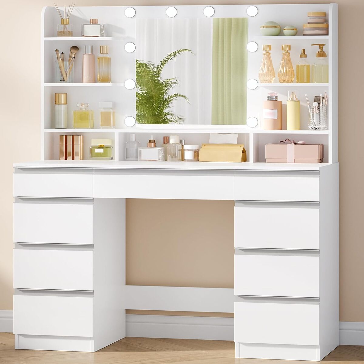 Avis sur la coiffeuse Hzuaneri DT35703W LED