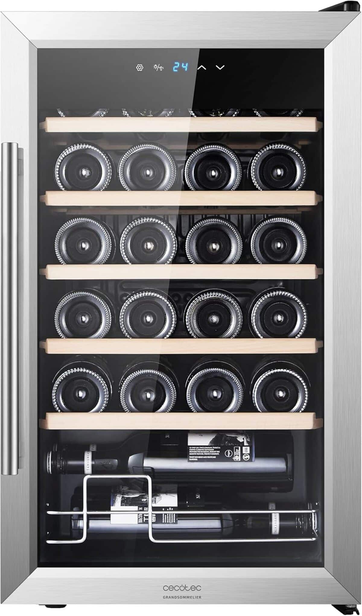 Test : cave à vin Cecotec Bolero GrandSommelier 2450, 24 bouteilles