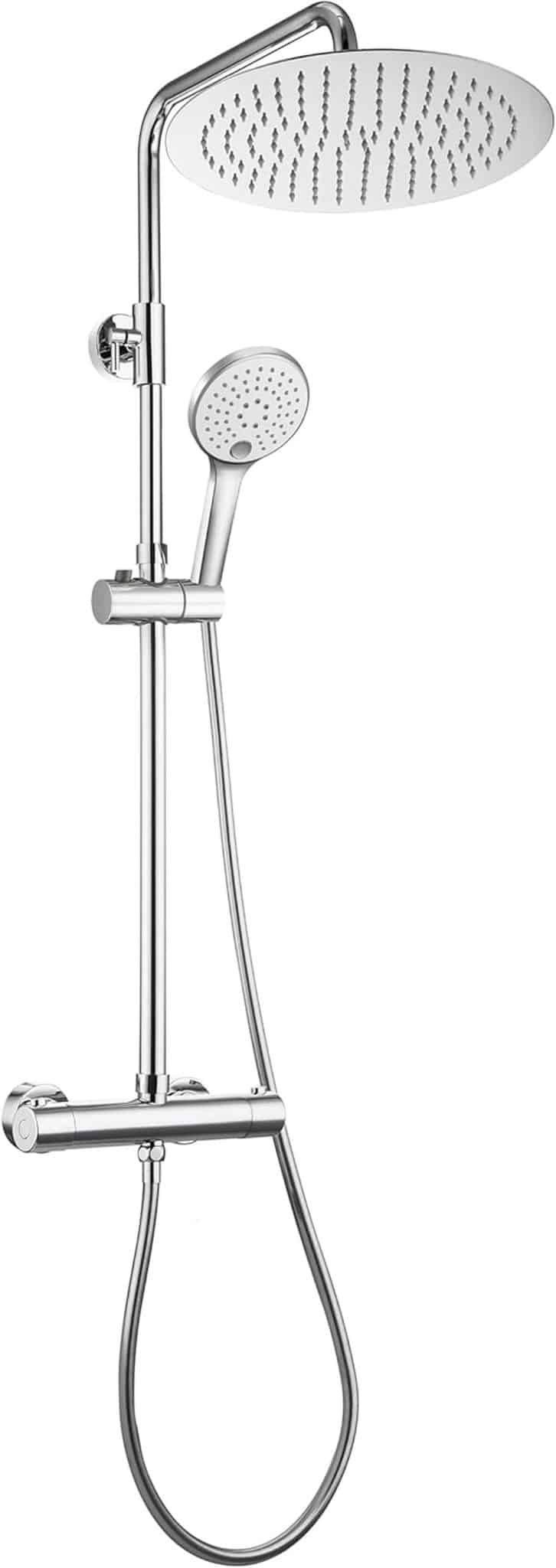 Test colonne de douche Görbach D30cm : mitigeur et jets puissants