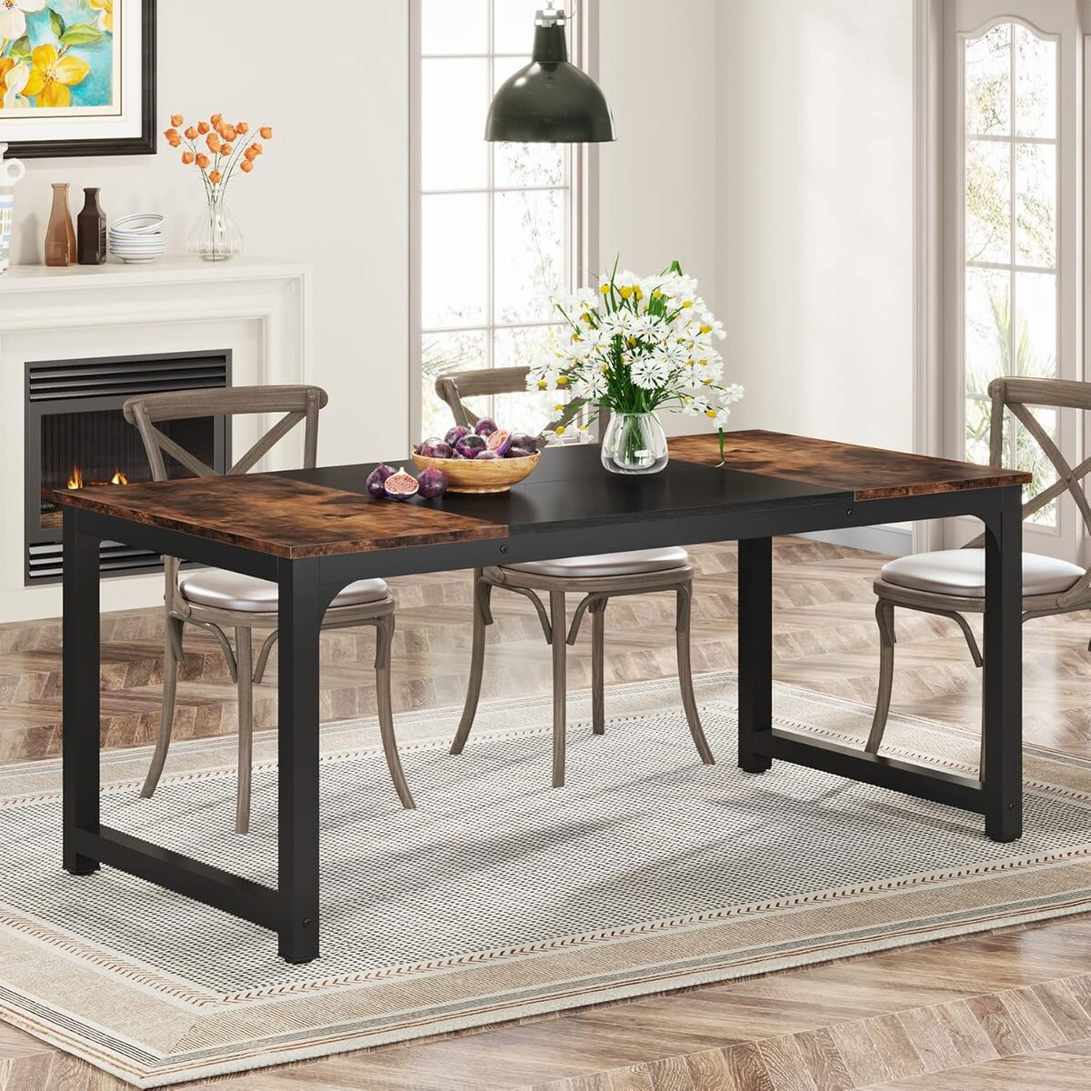 Test de la table Tribesigns 160x80 : robustesse et style industriel