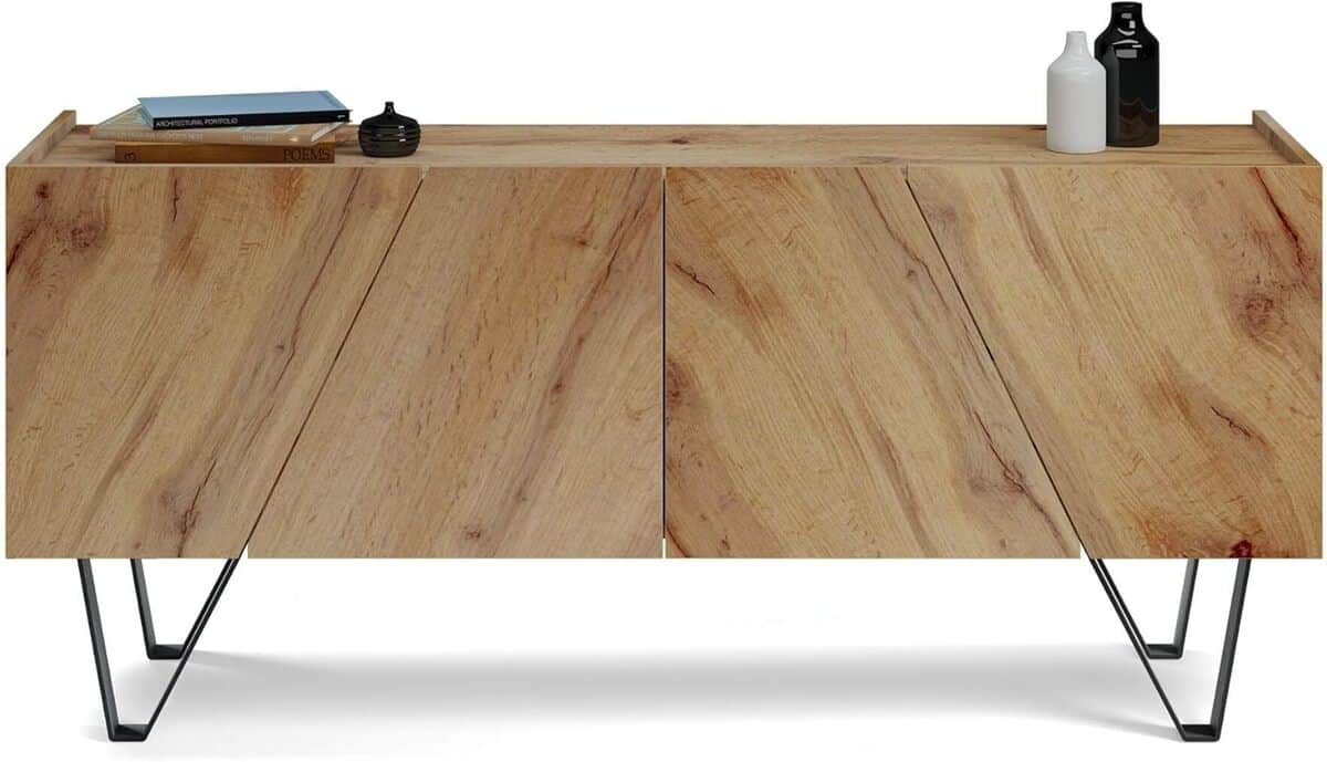 Test du buffet Emma de Mobili Fiver : élégance rustique et fonctionnalité