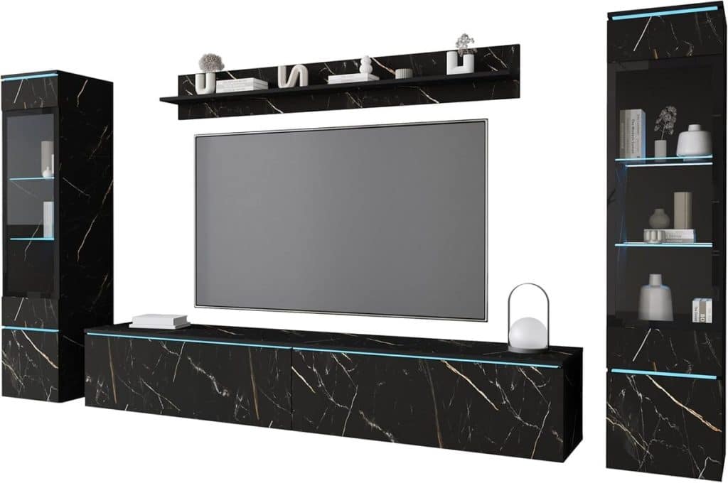 Test : ensemble meuble MINIO Veve 2 I avec éclairage LED et grande armoire