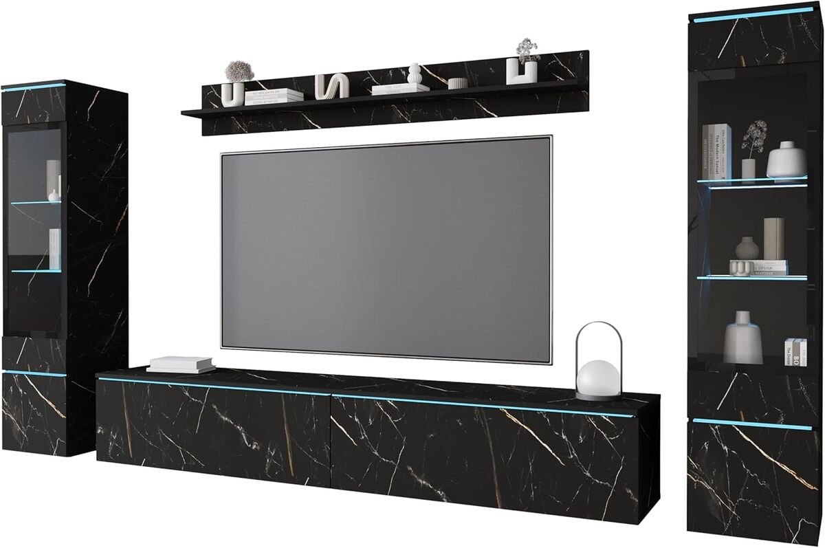 Test : ensemble meuble MINIO Veve 2 I avec éclairage LED et grande armoire