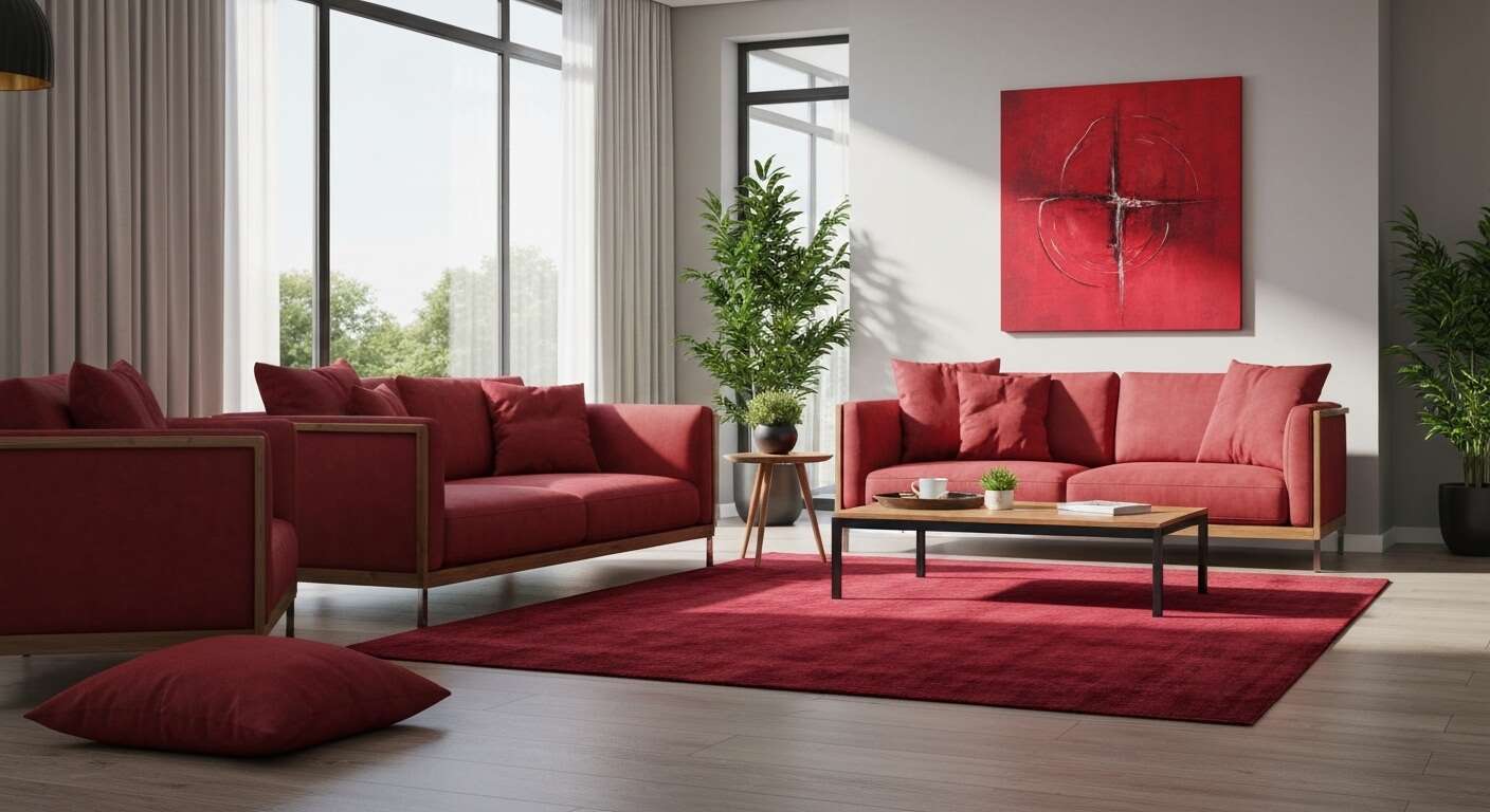 Les diff&eacute;rentes nuances de rouge pour votre int&eacute;rieur