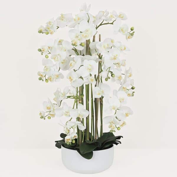 Orchidées Artificielles - Décoratif - Élégant - Tendance Déco - Fleurs Artificielles - Durable - Entretien Facile - Plante Artificielle Intérieur - Polyester Et Plastique - 80cm