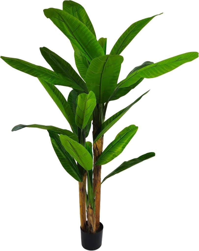 Avis sur la plante artificielle Banano avec pot inclus : réaliste pour tous les environnements