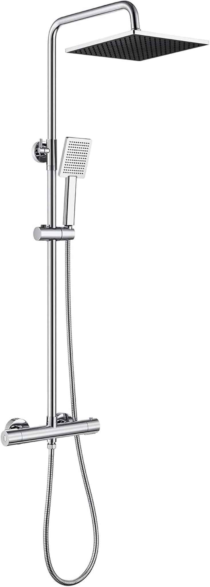 Test : colonne de douche Auralum thermostatique noire