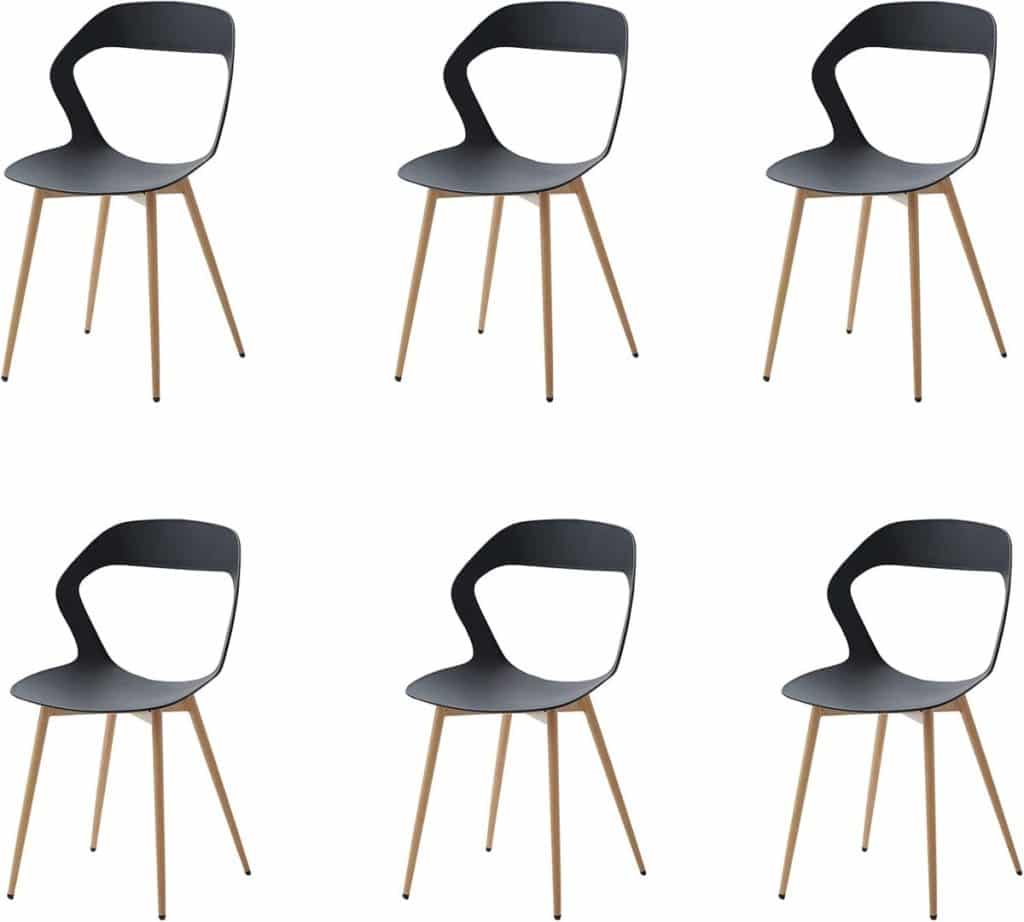 Test des chaises GrandCA HOME : design et confort noir élégant