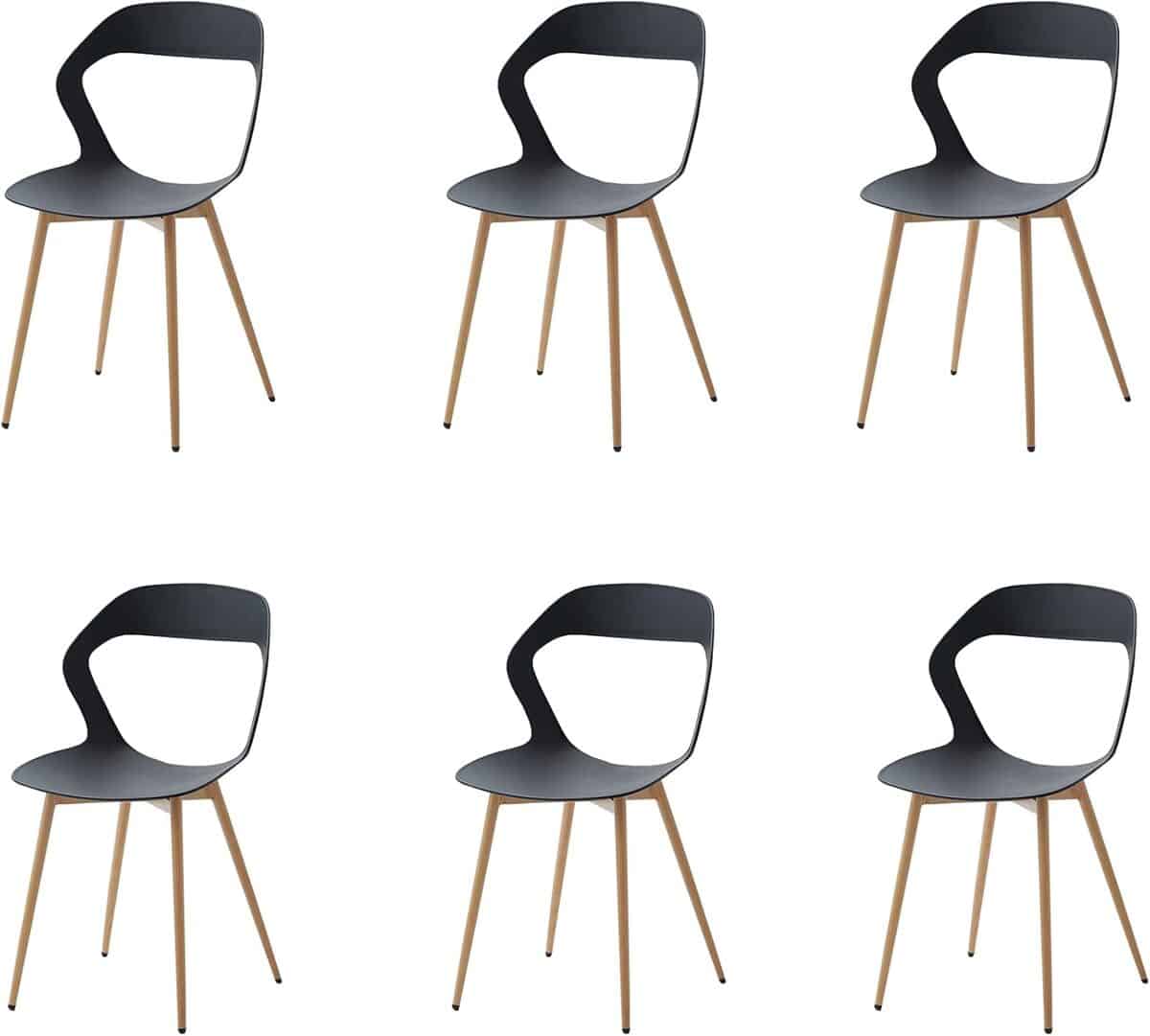 Test des chaises GrandCA HOME : design et confort noir élégant