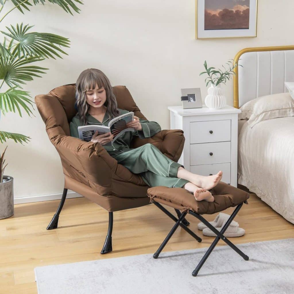 Test du fauteuil relax scandinave COSTWAY avec repose-pieds