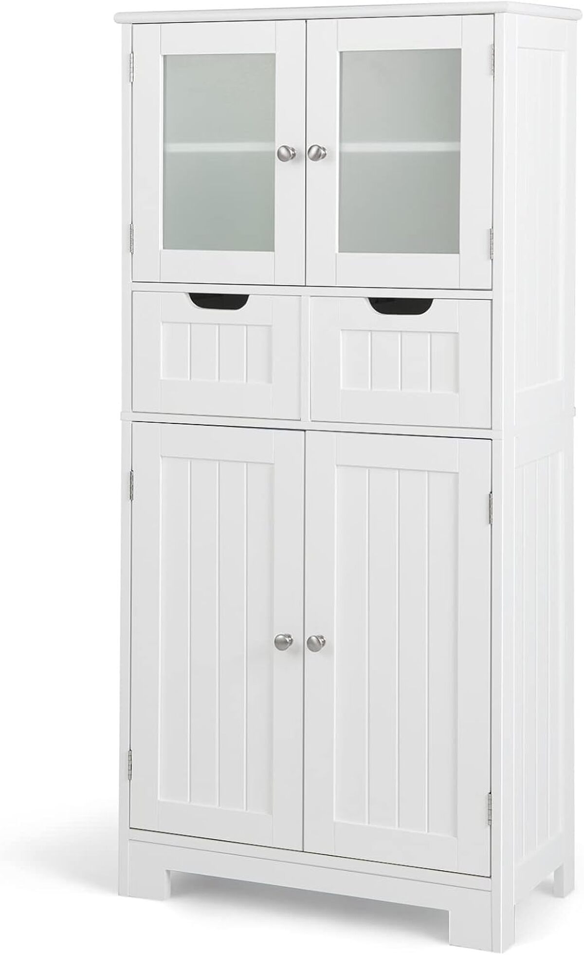 Test : meuble colonne Costway 4 portes 2 tiroirs pour salle de bain