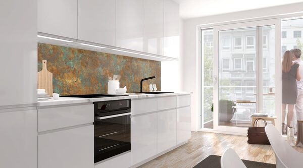 StickerProfis - Plaque arrière de cuisine autocollante Crédence adhésive - BRONZE VINTAGE - (VINTAGE BRONZE) PREMIUM 60 x 500cm