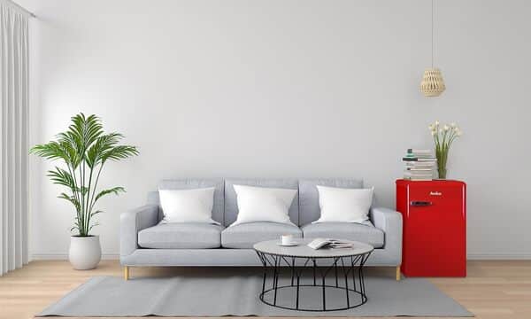 Amica VKS 15620-1 R Retro Vollraumkühlschrank, 88 cm Höhe, 120 L, chili red [Classe énergétique E]