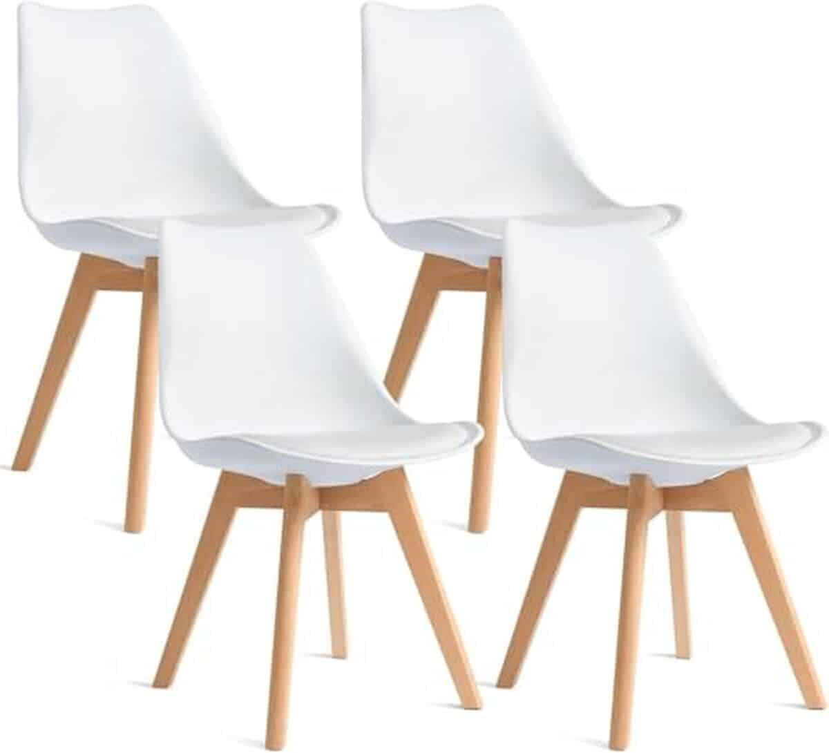 Test : chaises CangLong rétro modernes blanches