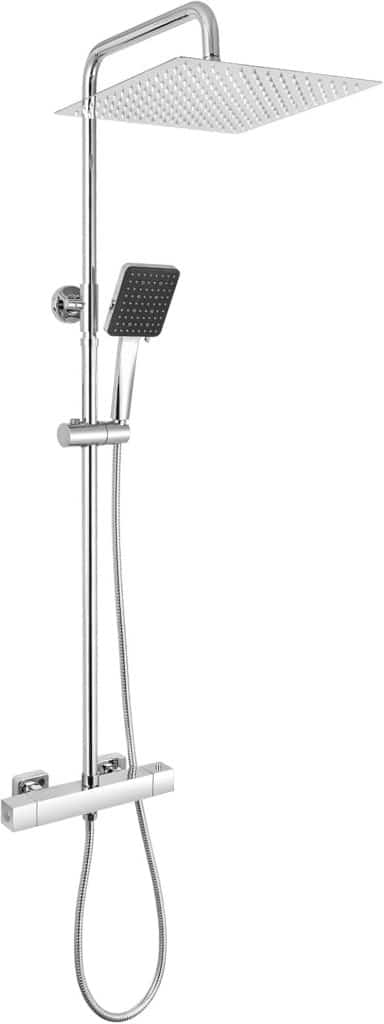 Test : colonne de douche Auralum thermostatique acier inoxydable