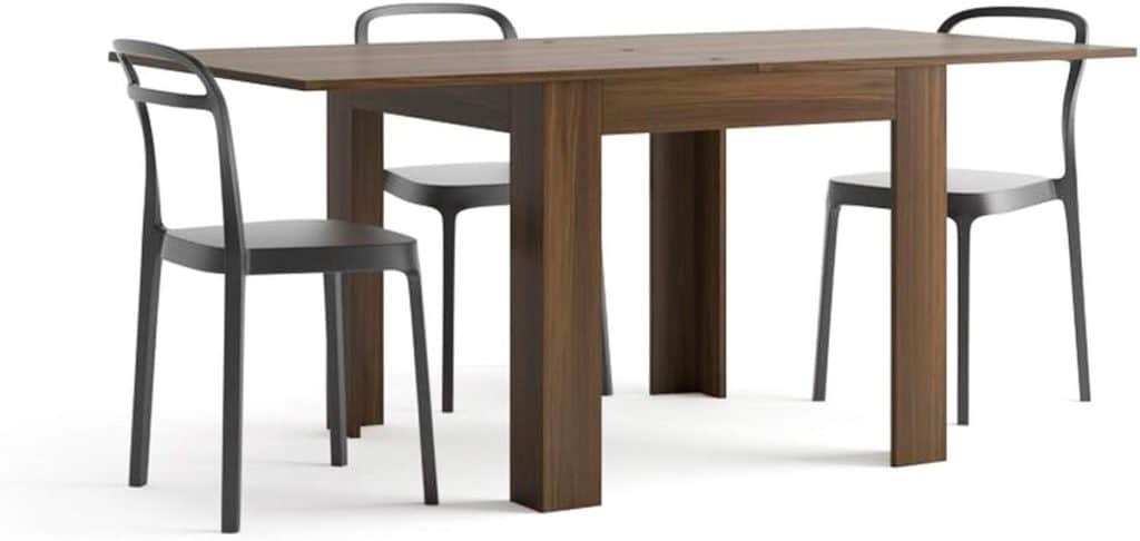 Test de la table extensible Mobili Fiver Eldorado en noyer