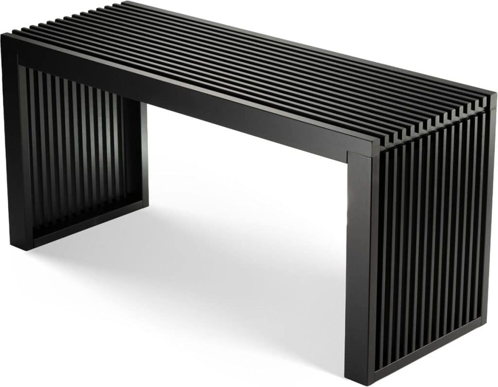 Test du banc d'entrée en bambou noir