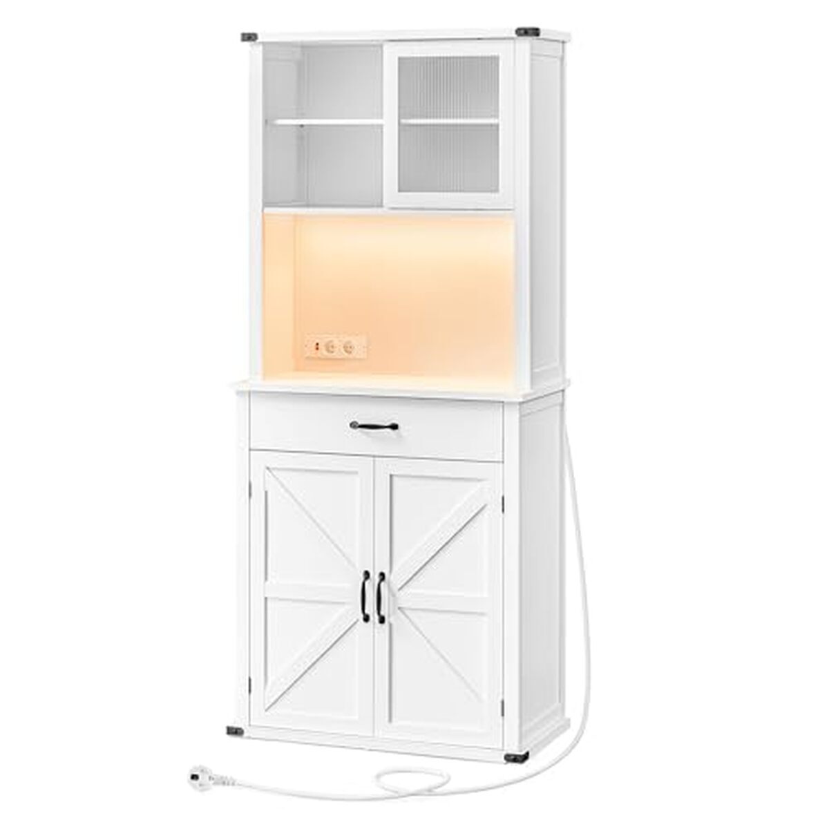 Test du meuble de rangement VASAGLE BBK363W21V1 avec lumières et chargeur