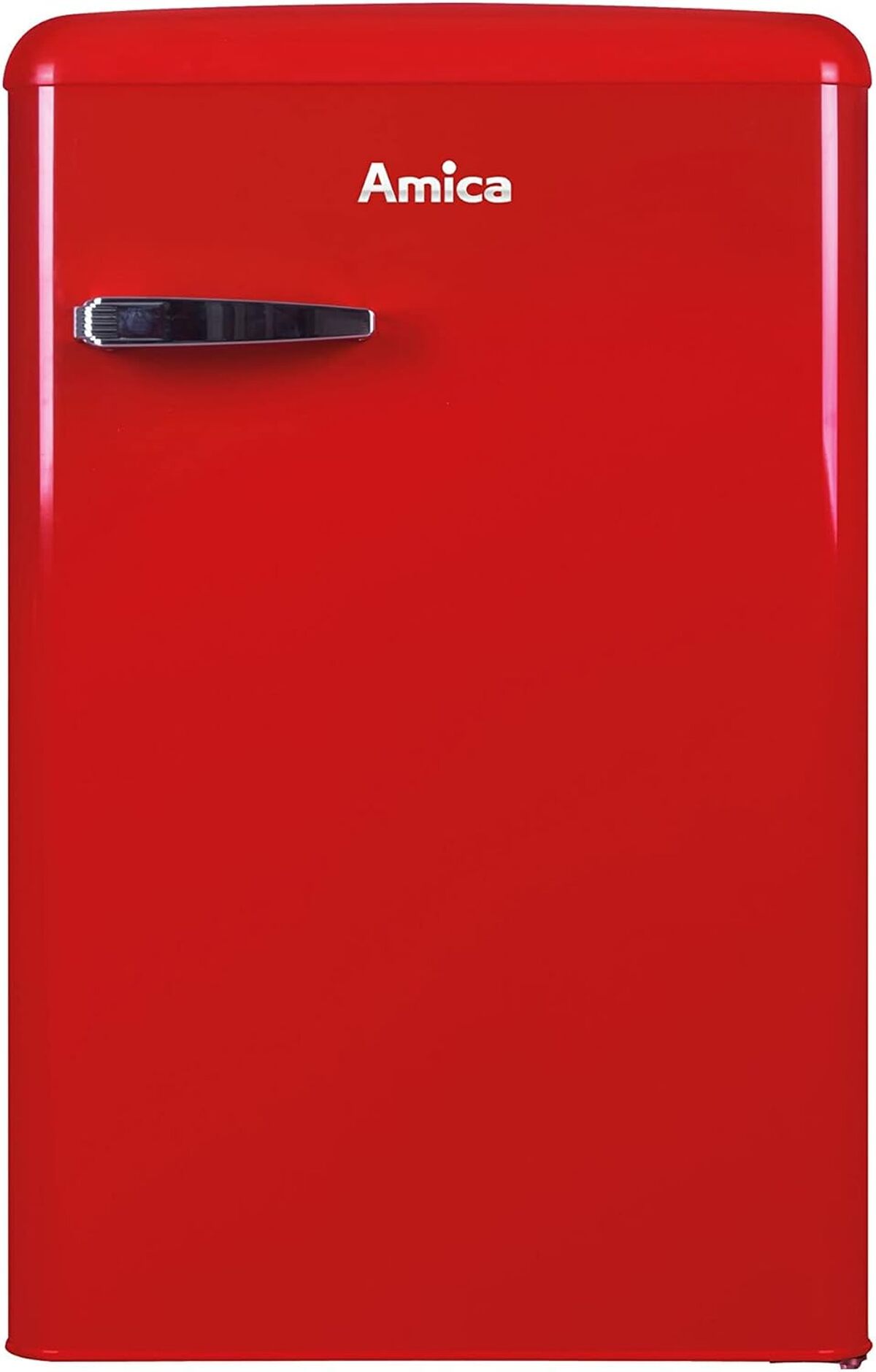 Test du réfrigérateur rétro Amica VKS 15620-1 R chili red