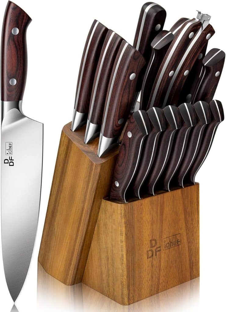 Test du set couteaux de cuisine DDF iohEF : performance tranchante