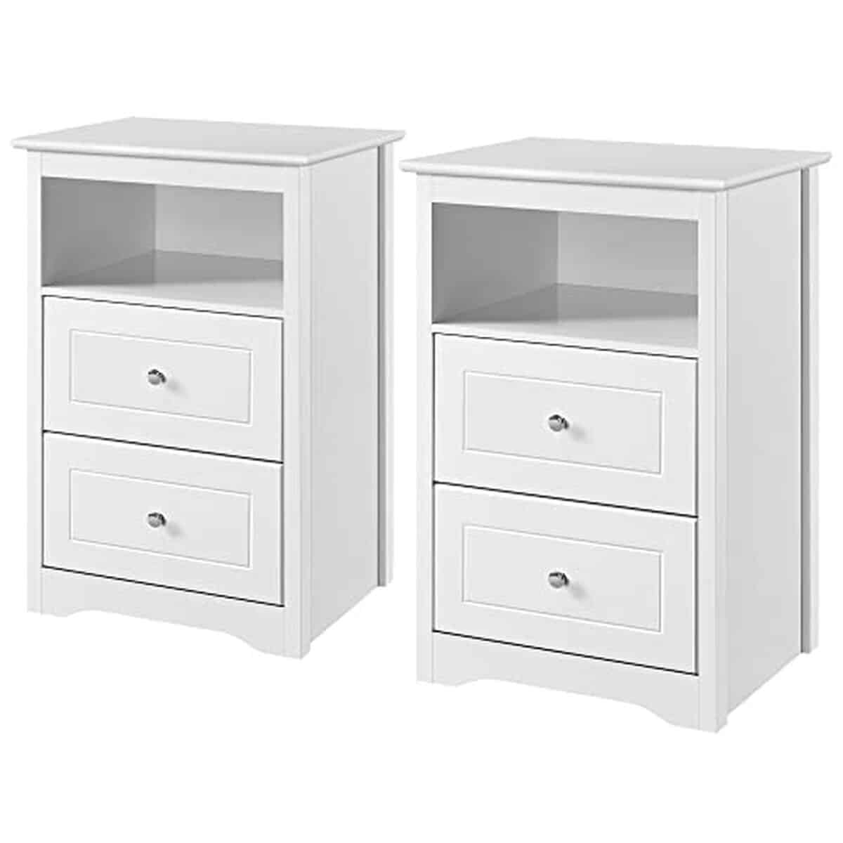 Test : tables de chevet Yaheetech en bois avec tiroirs et rangement