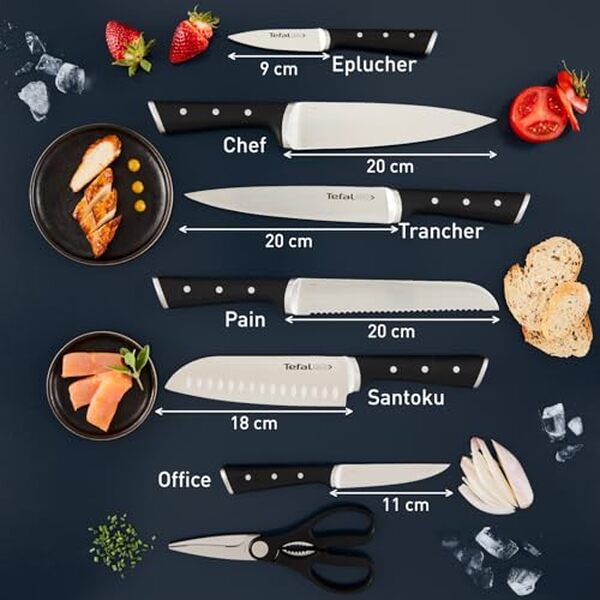 Découvrez notre test des couteaux Tefal Ice Force : un ensemble de 8 couteaux de cuisine ultra tranchants pour une précision et une efficacité inégalées dans vos préparations culinaires.