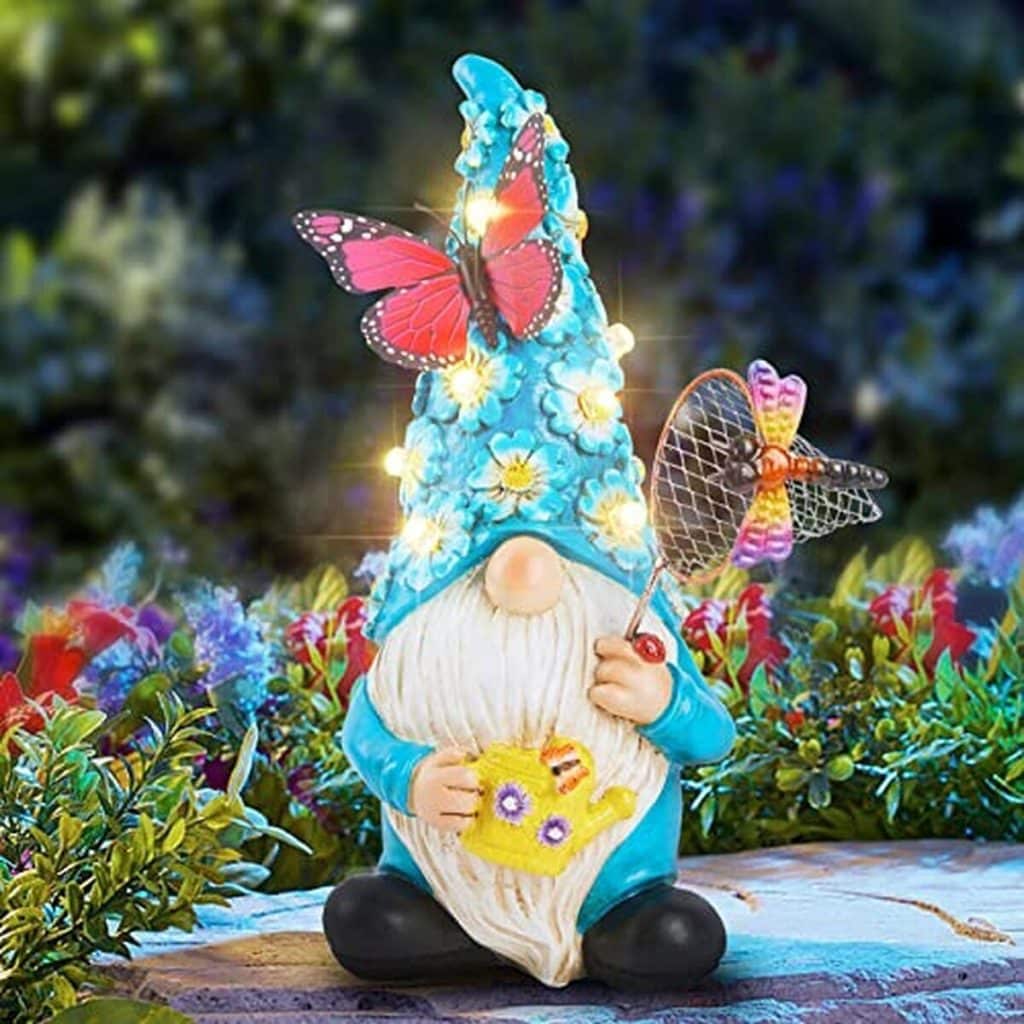 Avis : nain de jardin Foreby avec papillon lumineux LED