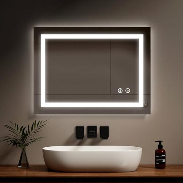 Découvrez le miroir intelligent EMKE avec bluetooth, lED et fonction anti-buée : un incontournable pour moderniser votre salle de bain avec style et pratique.