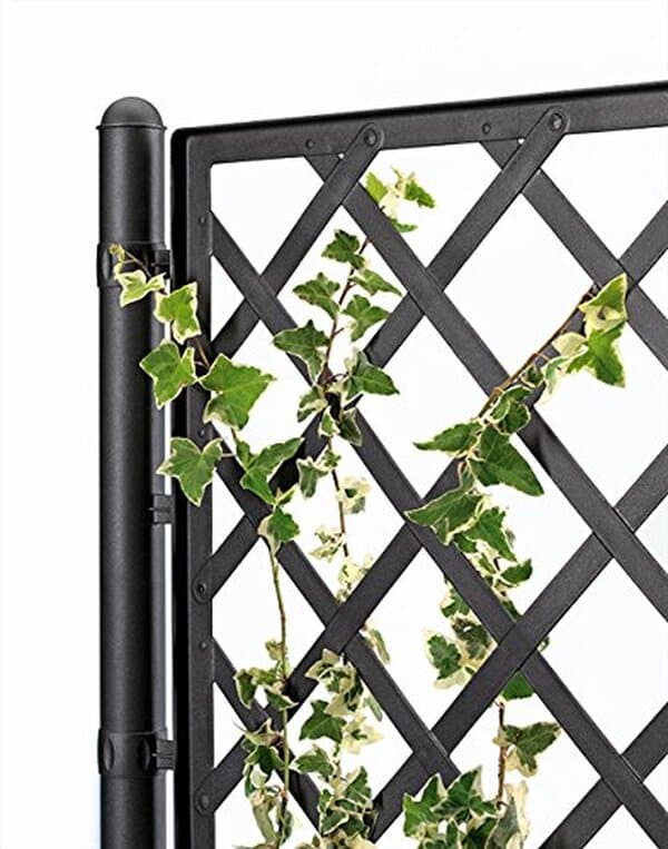 Découvrez notre avis sur le treillis XL moderne avec jardinière en plastique anthracite : un allié esthétique et pratique pour votre espace extérieur.