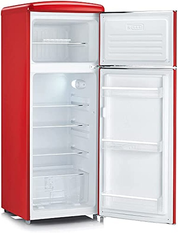 Découvrez notre test complet du réfrigérateur rétro Severin RKG 8930 rouges deux portes : un appareil au design vintage élégant et à l'efficacité moderne, idéal pour toutes les cuisines.
