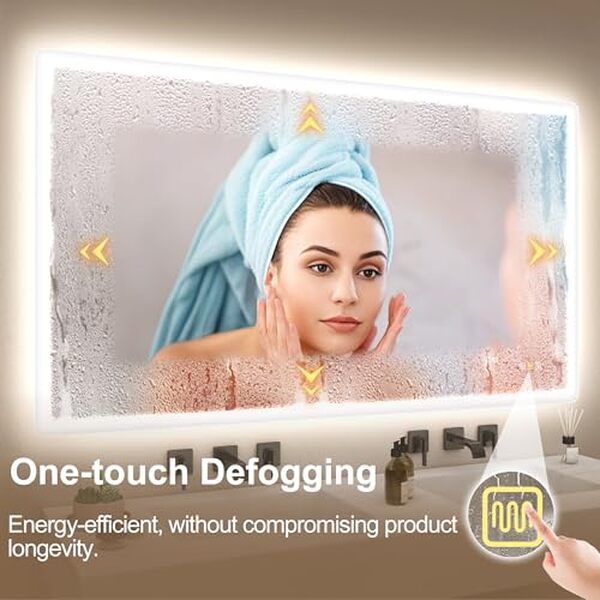 Découvrez le miroir LED Starlead 140x80 cm : un accessoire innovant avec bluetooth et fonction anti-buée. Améliorez votre espace avec style et praticité.