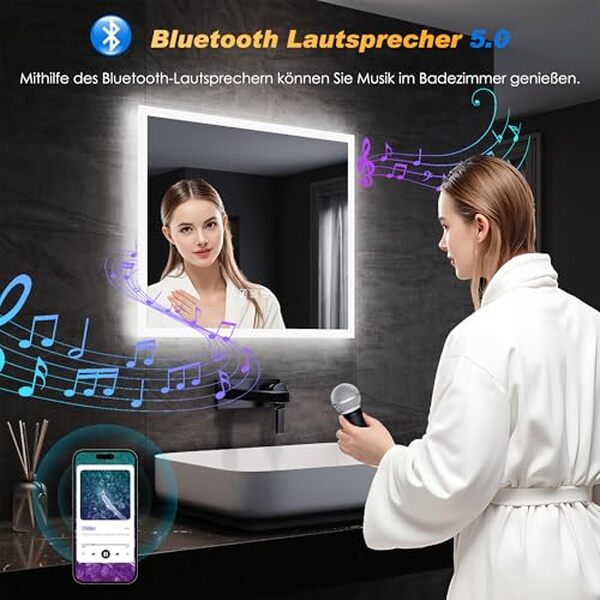 Découvrez le miroir SONNI avec éclairage LED et connectivité Bluetooth : un test complet pour une salle de bains innovante et élégante
