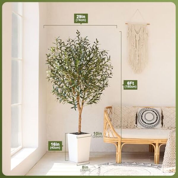 Découvrez notre avis complet sur l'olivier artificiel de 180 cm : élégant, pratique et adaptable à votre intérieur. Conseils d'achat et points forts de cet arbre synthétique.