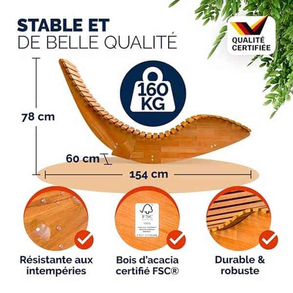 Explorez le confort et l'élégance du transat pliable Casaria en bois d'acacia. Lisez notre test complet pour connaître ses atouts et sa durabilité idéale pour l'extérieur.