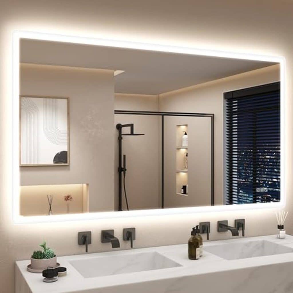 Avis sur le miroir LED Starlead 140x80 cm avec bluetooth et anti-buée