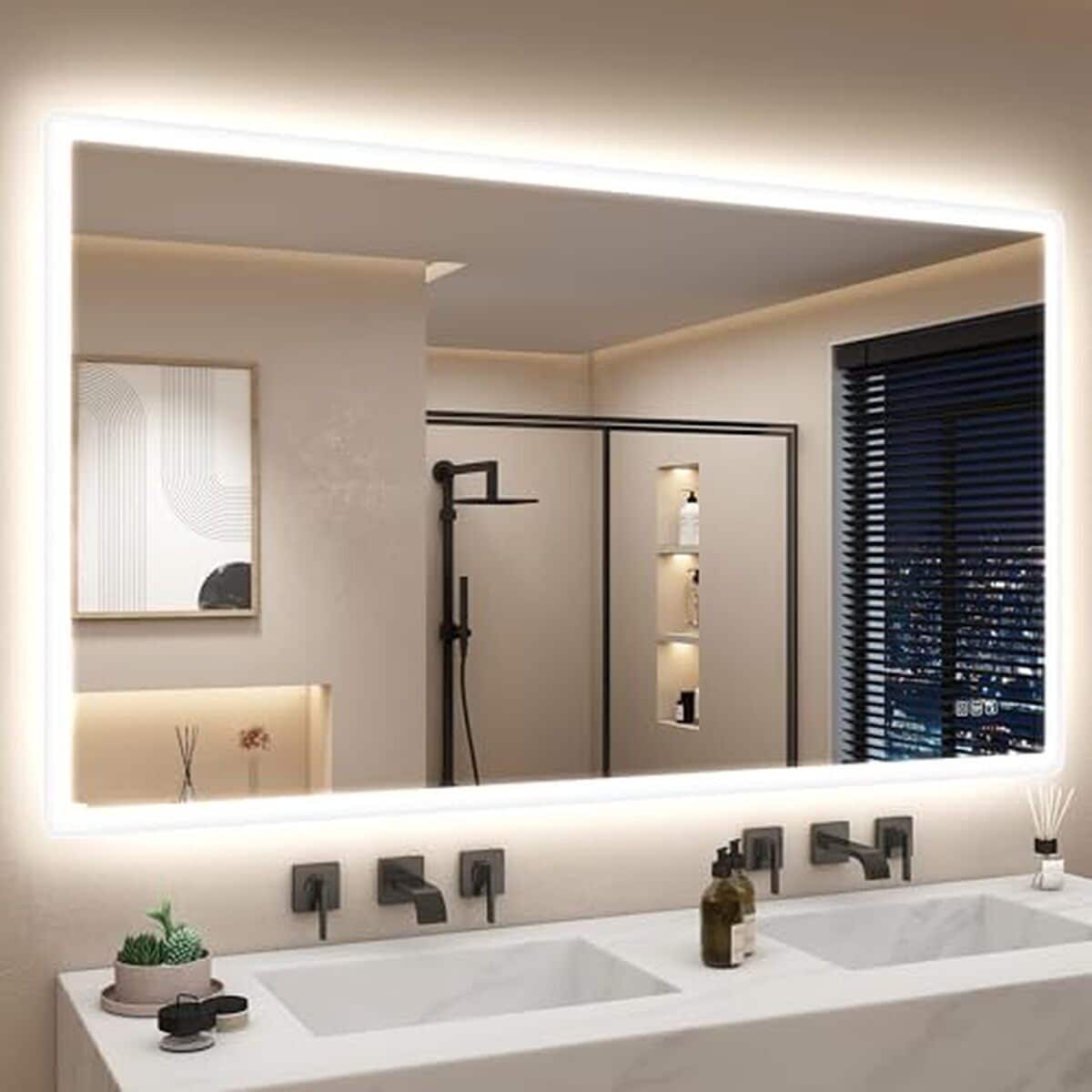 Avis sur le miroir LED Starlead 140x80 cm avec bluetooth et anti-buée