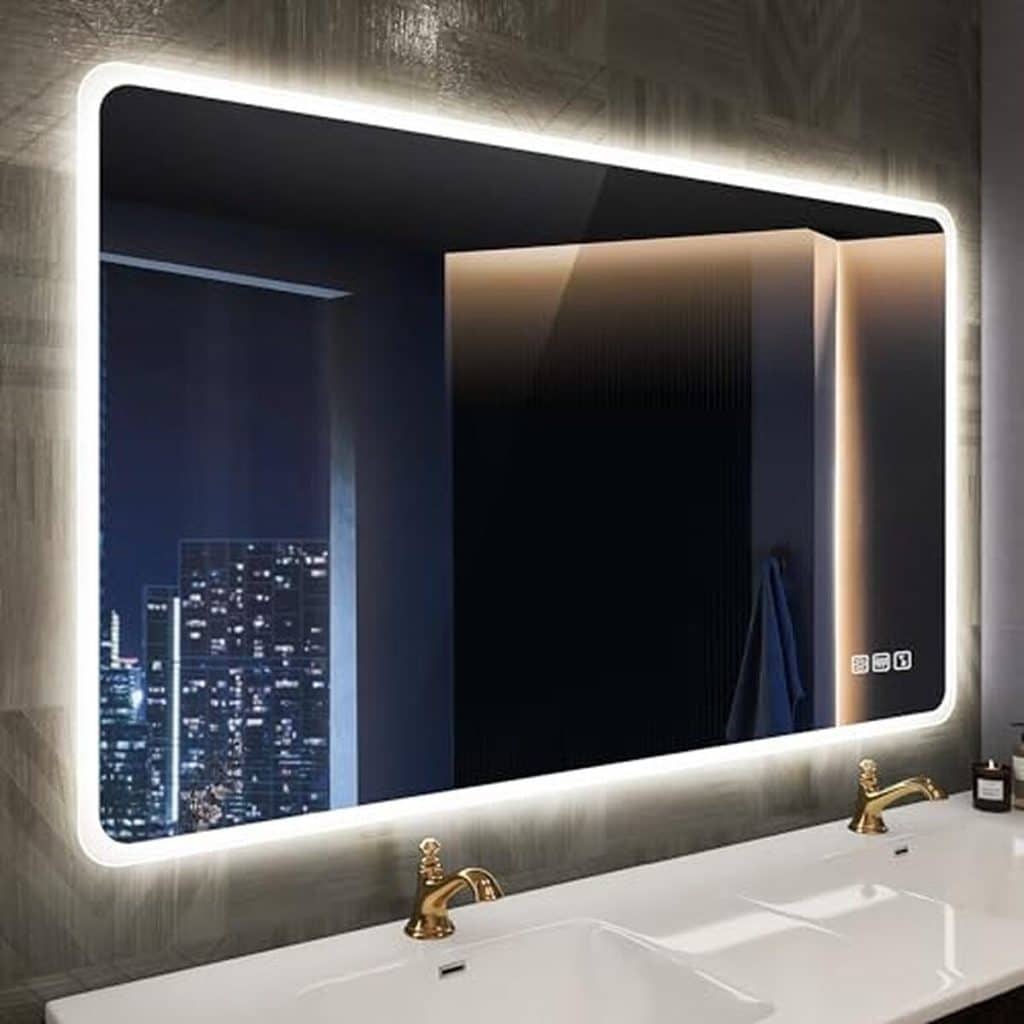 Avis sur le miroir salle de bain LED STARLEAD 100x70cm élégant et connecté