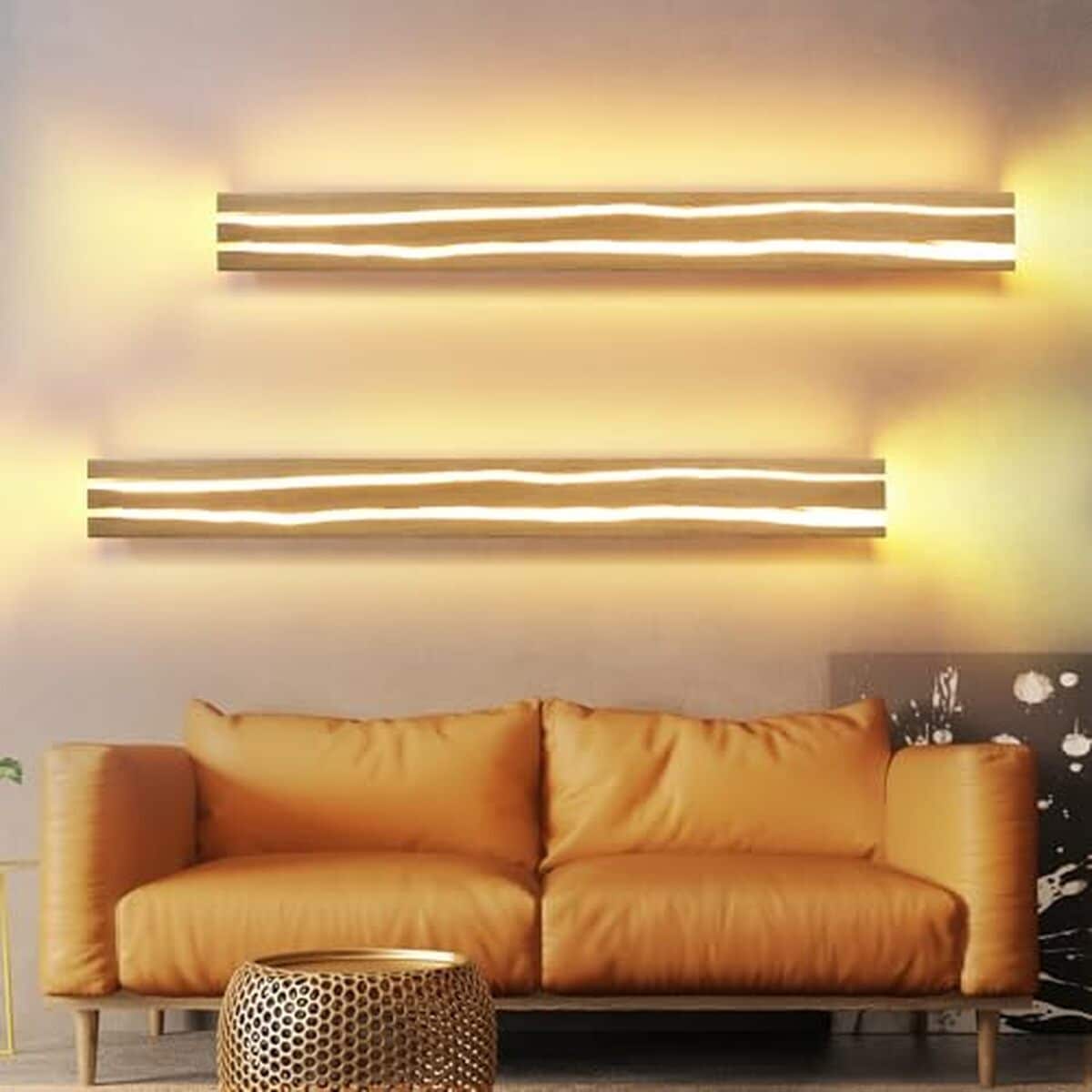 Test de l'applique murale LED ZMH 16W en bois 100 cm