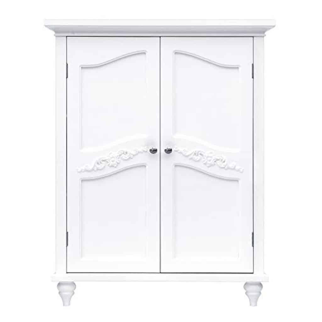 Test du meuble de rangement floral Elegant Home Fashion Versailles : chic et pratique en blanc