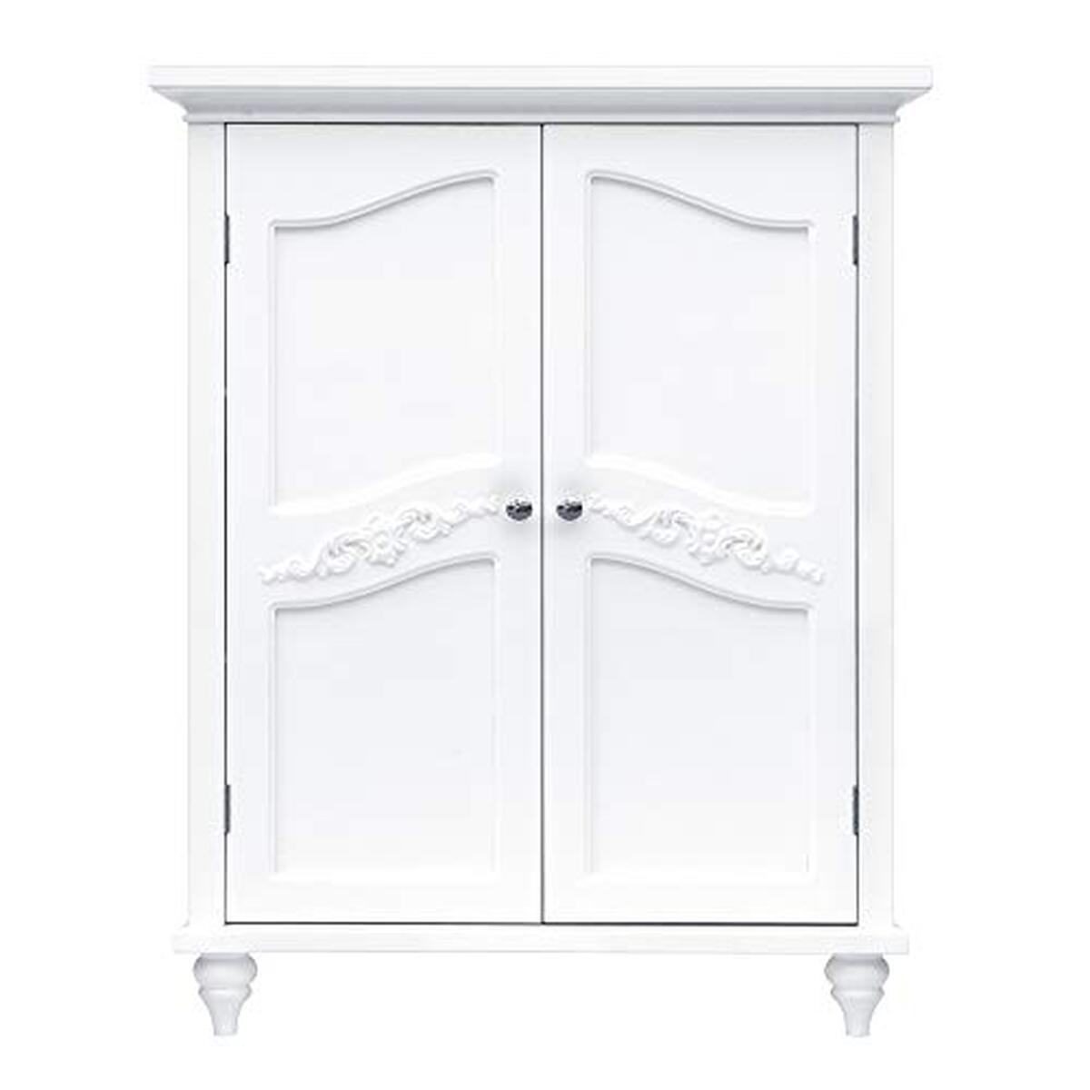 Test du meuble de rangement floral Elegant Home Fashion Versailles : chic et pratique en blanc