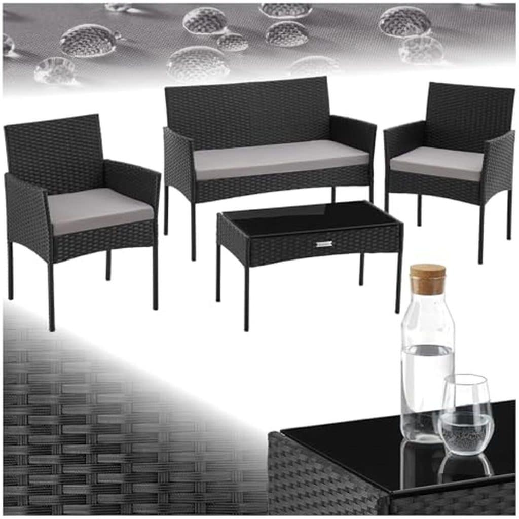Test du salon de jardin TecTake® en résine tressée