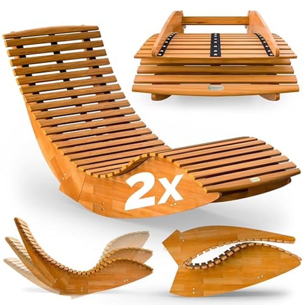Test du transat pliable Casaria : confort et élégance en bois d'acacia