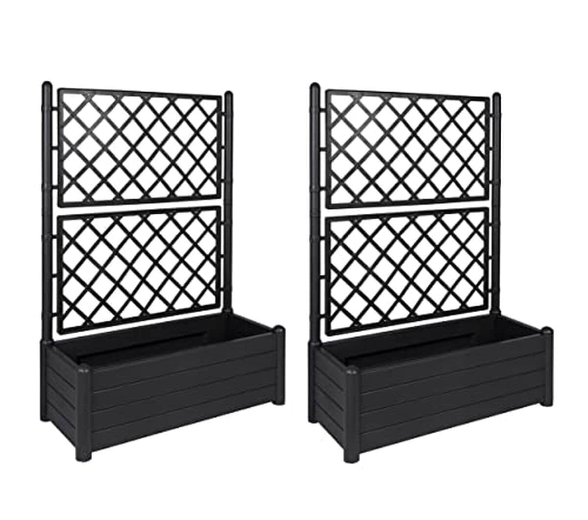 Test du treillis XL moderne avec jardinière en plastique anthracite