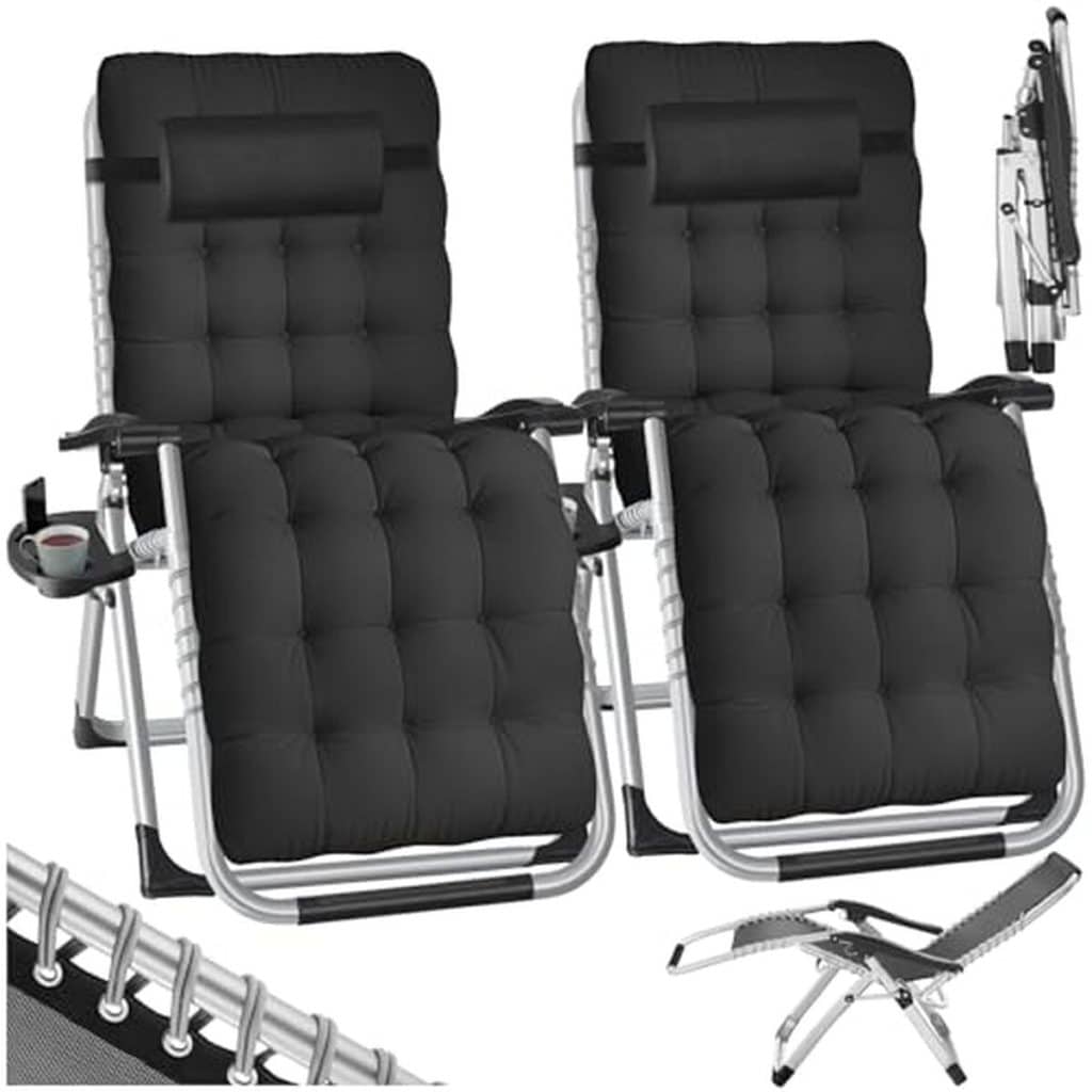 Test fauteuils pliables TecTake pour le jardin