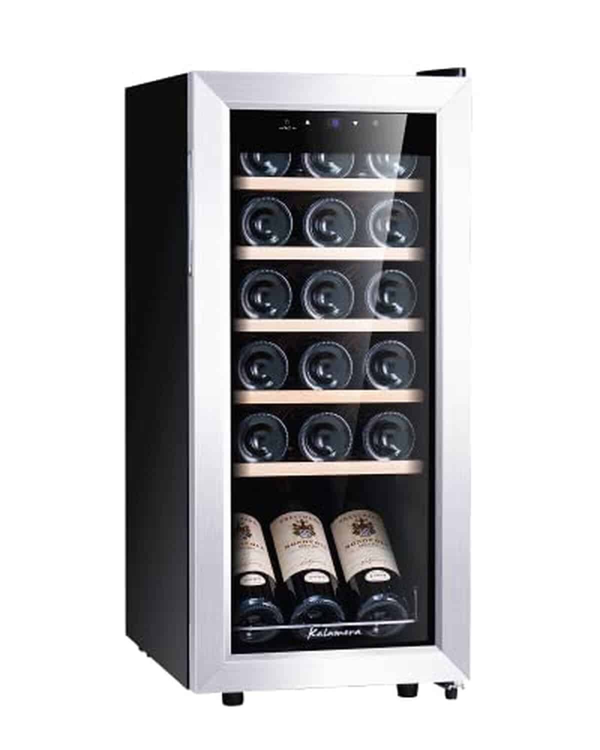 Test kalamera krc-51fcss : cave à vin 18 bouteilles, écran tactile