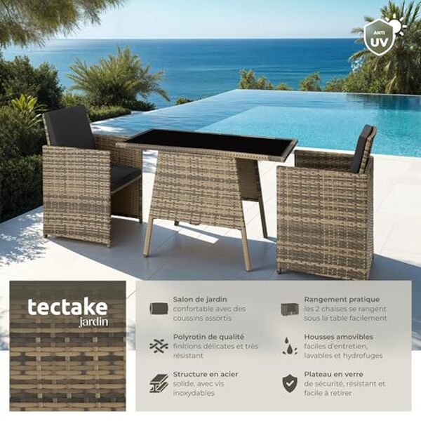 Découvrez notre test détaillé du mobilier de jardin encastrable TecTake idéal pour balcon et terrasse : guide, avis et conseils d'achat pour optimiser vos espaces extérieurs