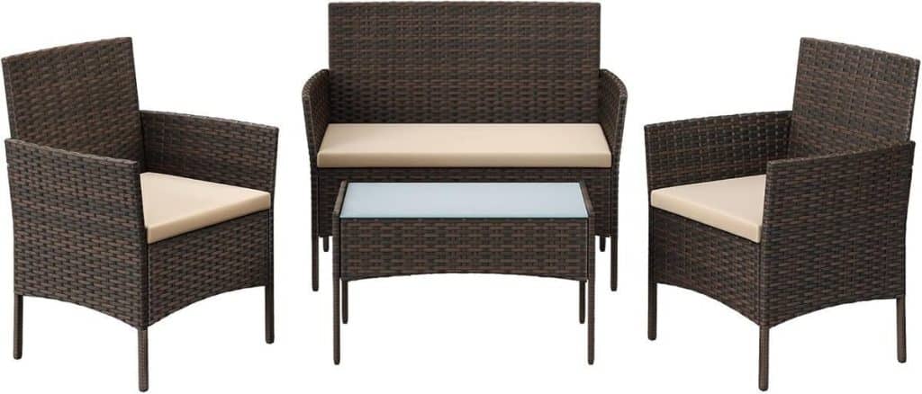 Test du salon de jardin SONGMICS GGF004K05 - élégance et confort extérieur